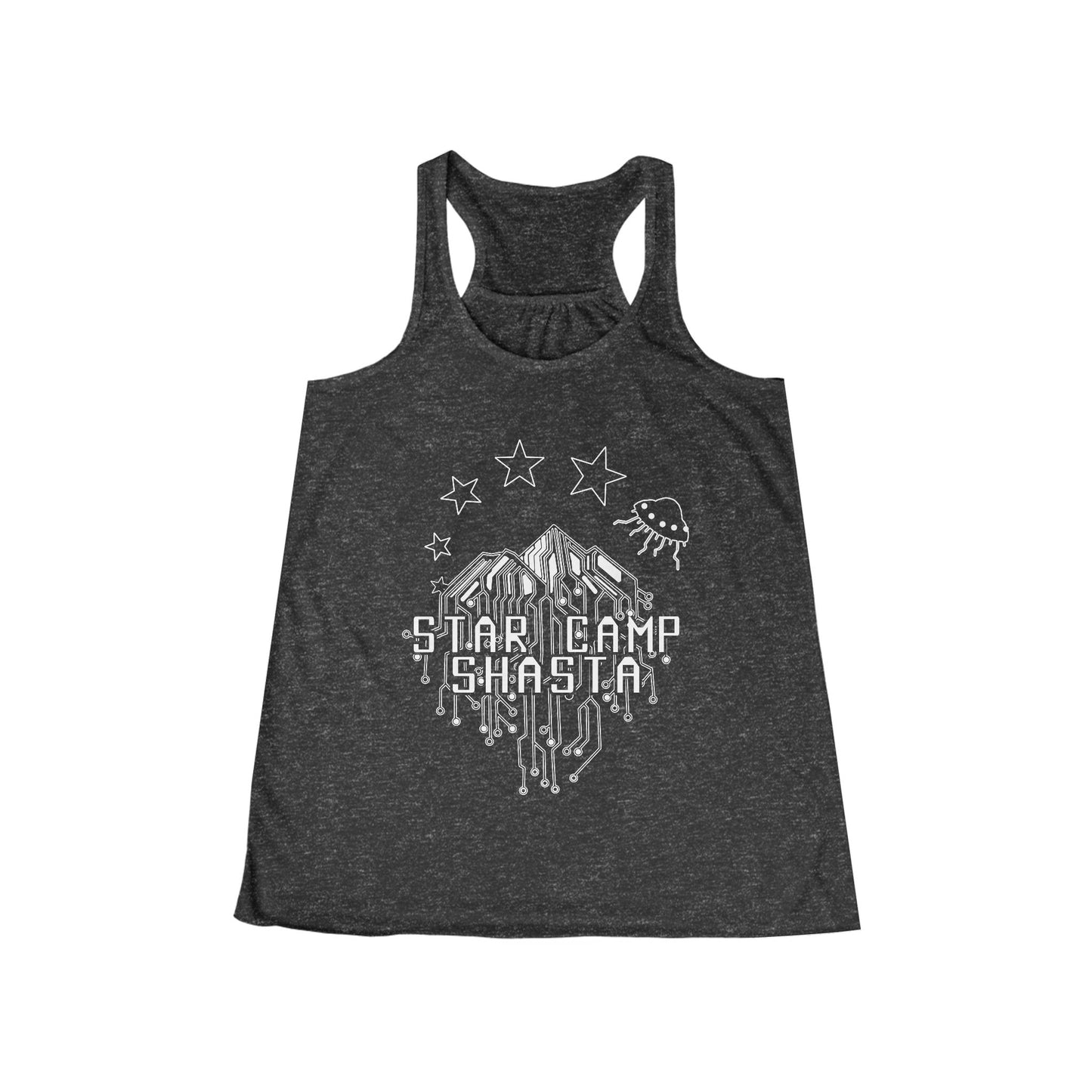 Women's Flowy Racerback Tank - Star Camp Shasta