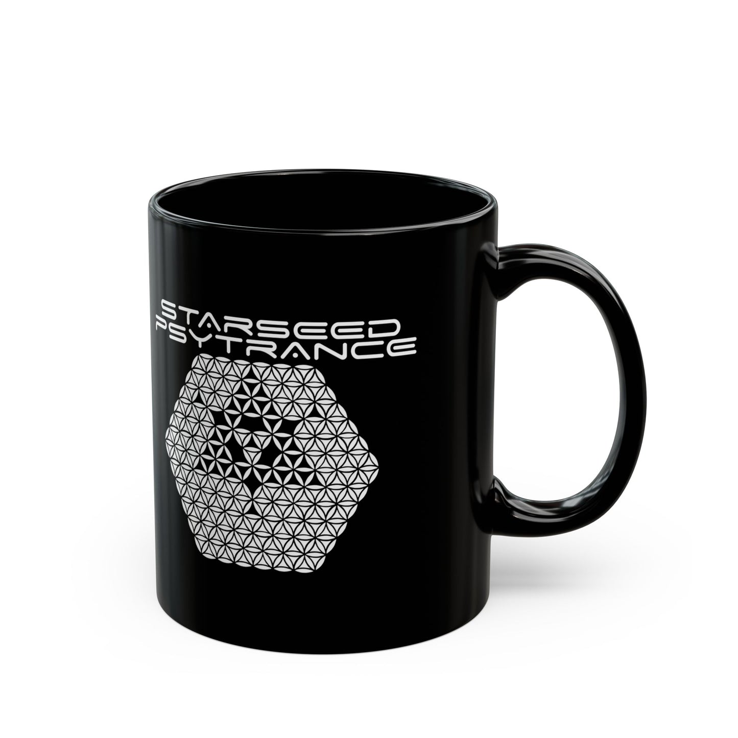 Black Mug, 11oz - StarSeed Psytrance
