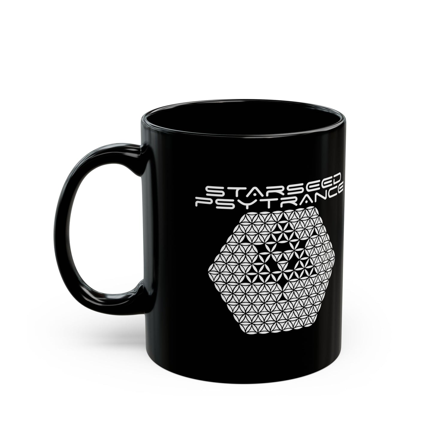 Black Mug, 11oz - StarSeed Psytrance