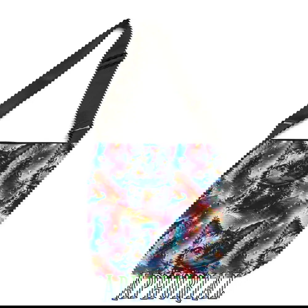 Adjustable Tote Bag - Space Cat V2 - Aphorial