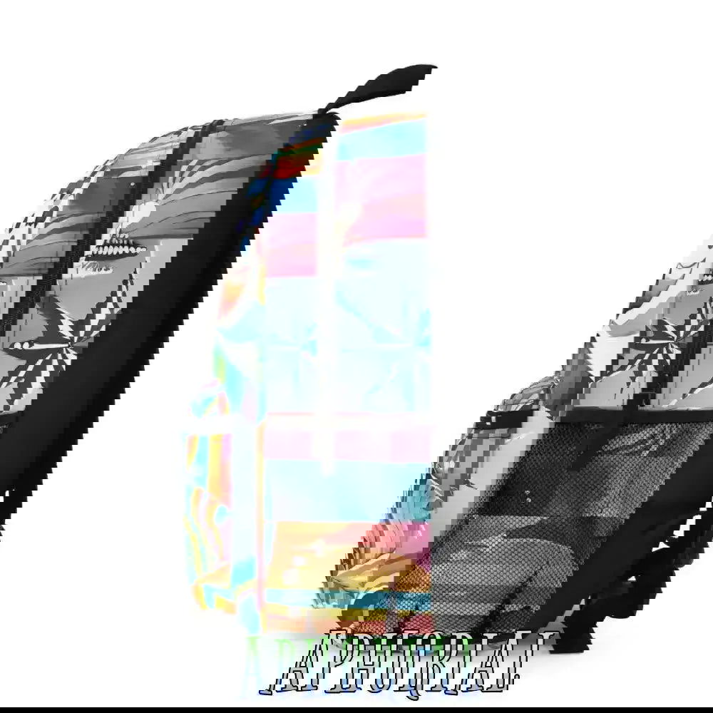 Backpack - Girl Snowboarding on Rainbows - Aphorial