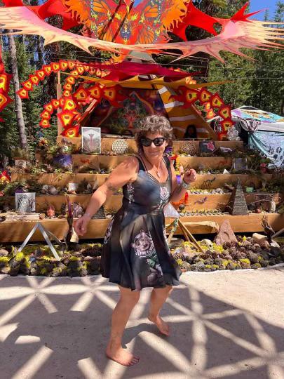 Women's Skater Dress All Over Print - Itten the Space Cat