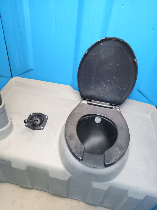 Rental: Double Restroom Trailer with Outdoor Handwashing Station