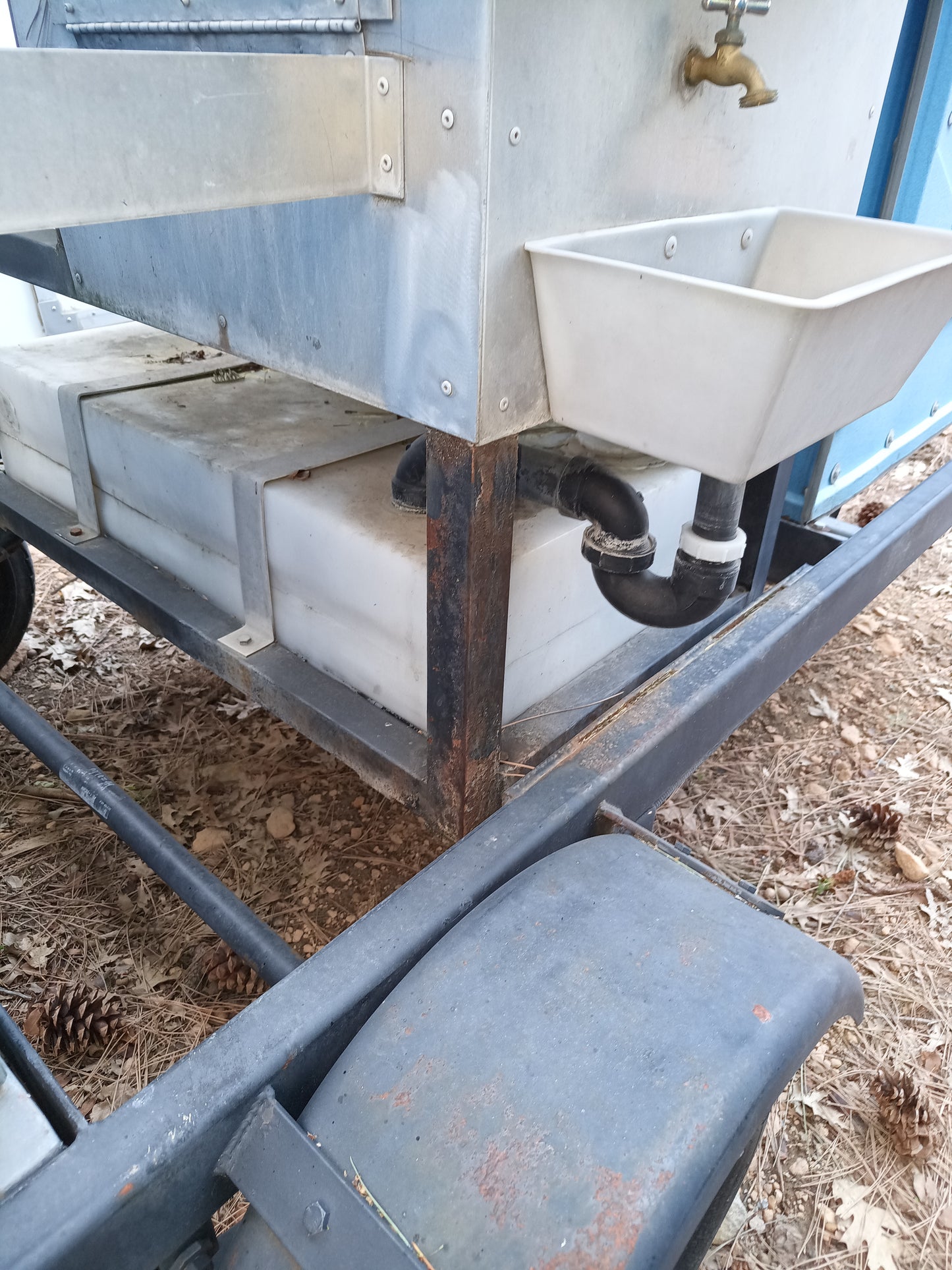 Rental: Double Restroom Trailer with Outdoor Handwashing Station