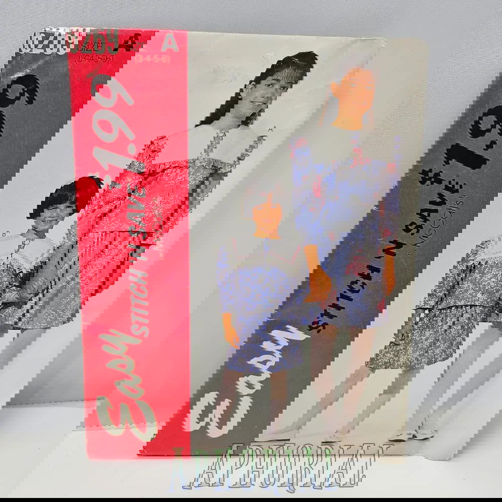 Vintage Sewing Pattern McCall's 6269 Children and Girls' Top and Skirt - Aphorial