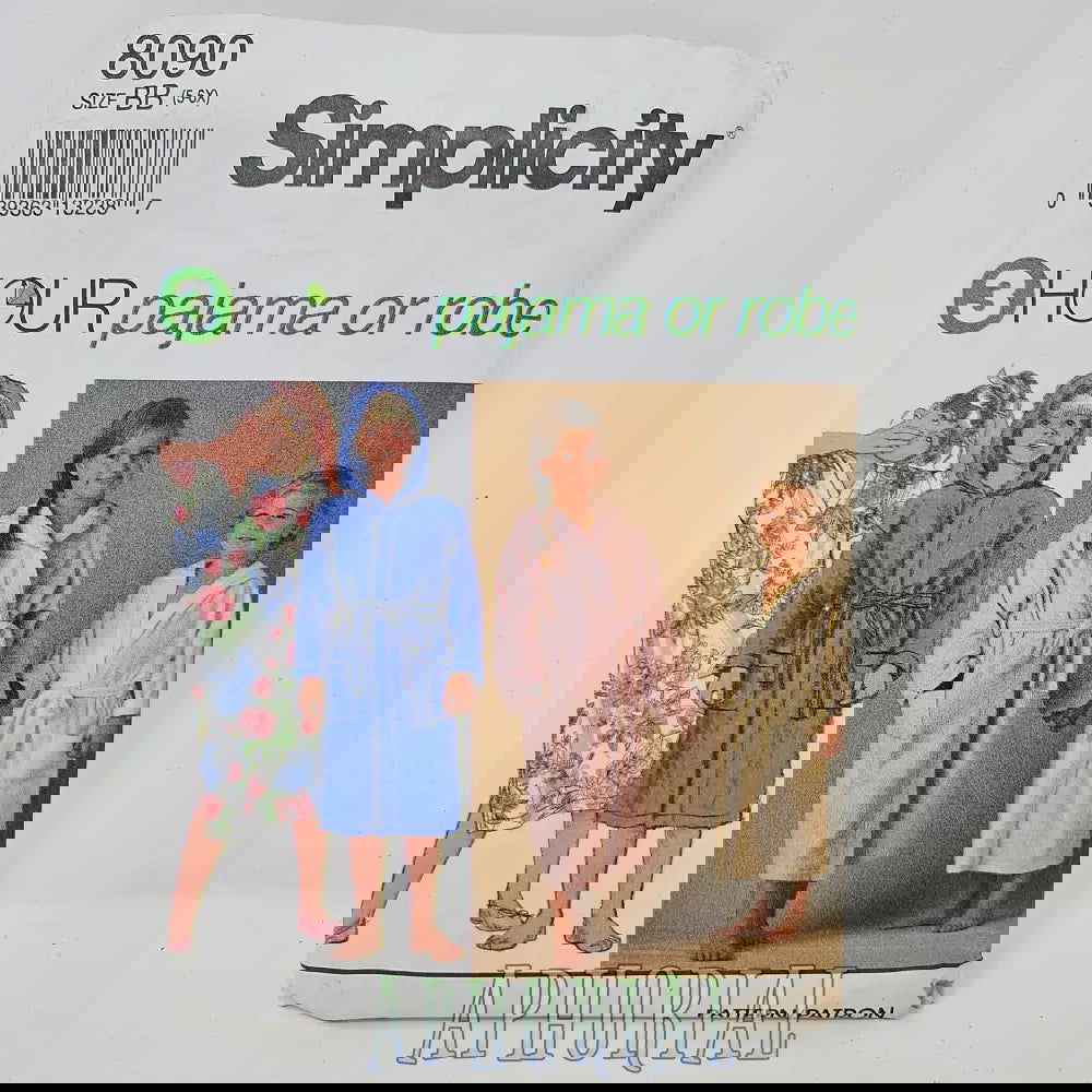 Vintage Simplicty Pattern 8090 BB (5-6x) 3 hour Pajama or Robe - Aphorial