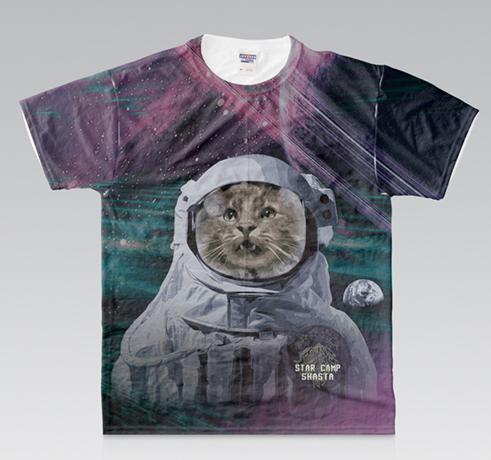 Clearance - TShirt - Space Cat All over Print