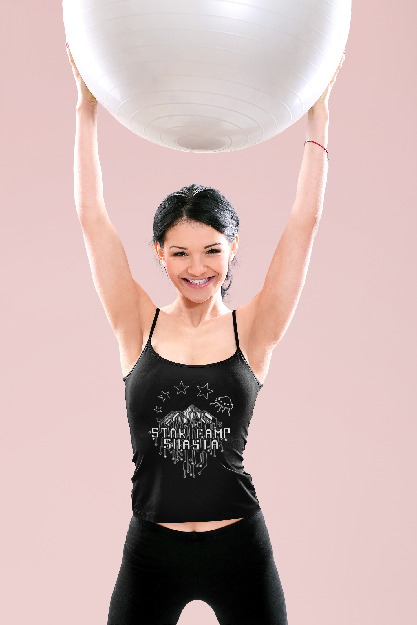 Women's Spaghetti Strap Tank Top - Star Camp Shasta