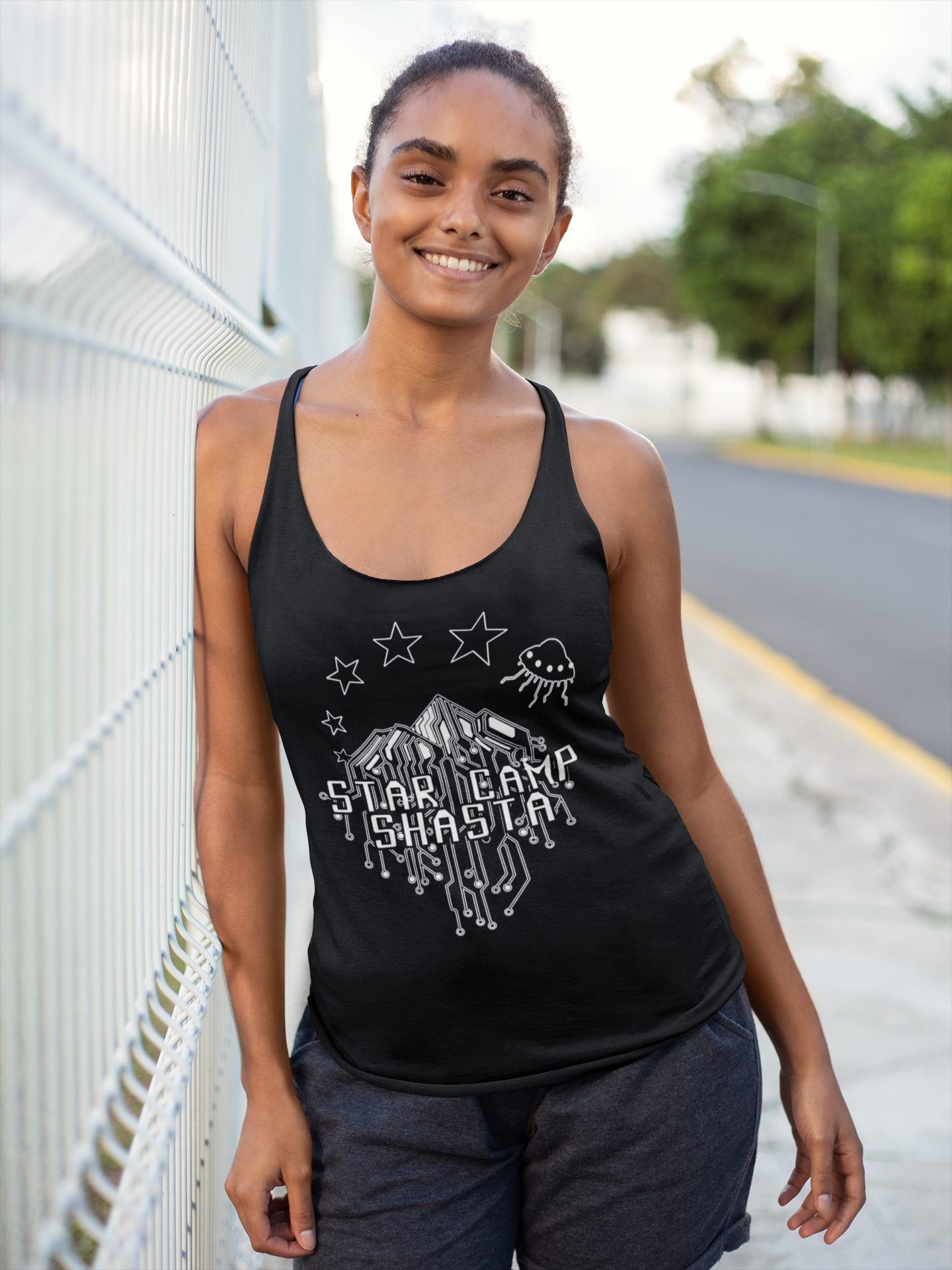 Women's Ideal Racerback Tank - Star Camp Shasta