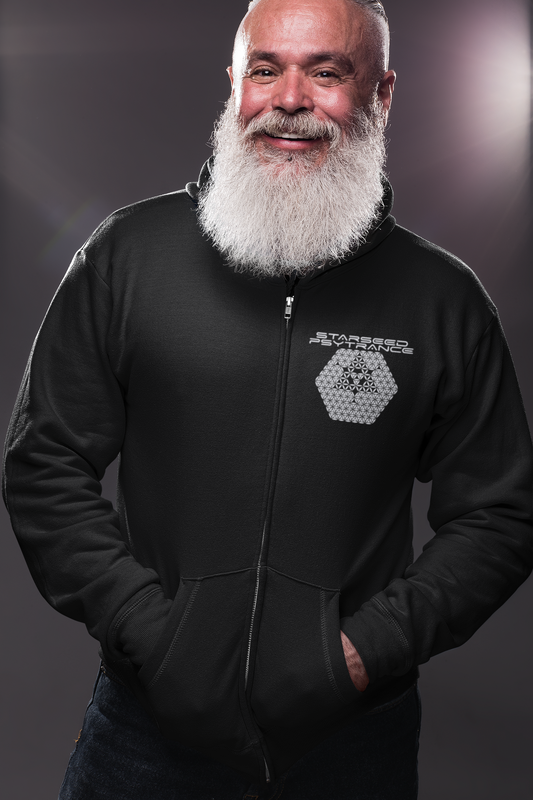 Classic Organic Unisex Zip Hoodie Black - Gildan - Star Camp Shasta