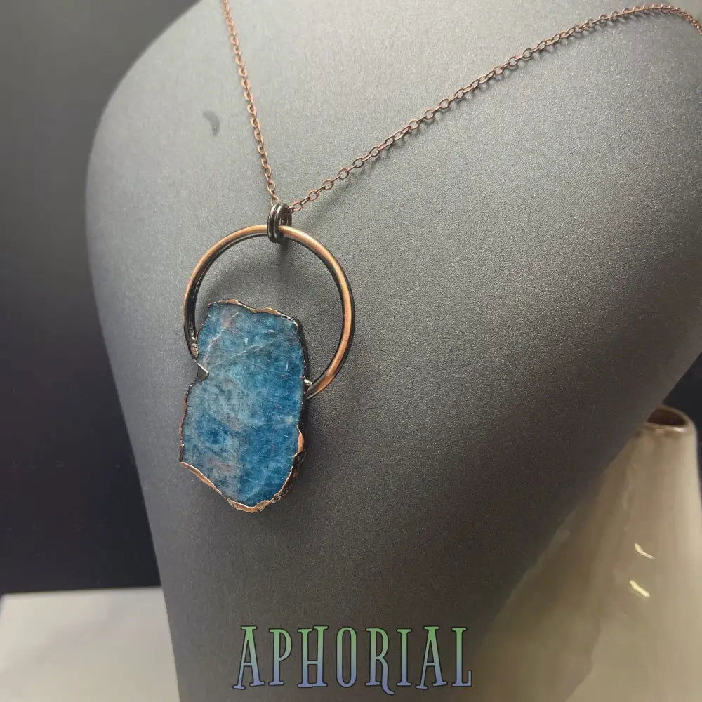 Gemstone slab necklace - Aphorial