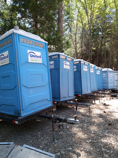 Rental: Double Restroom Trailer with Outdoor Handwashing Station