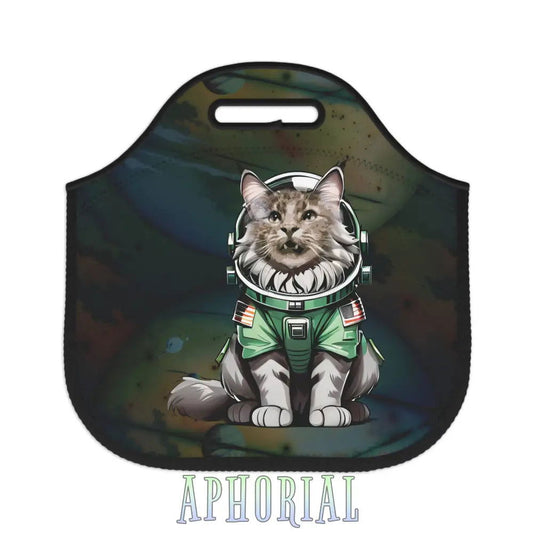 Neoprene Lunch Bag - Itten the Space Cat - Aphorial