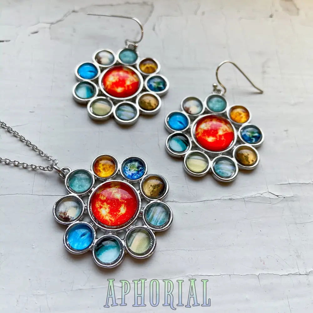 Solar System Halo Pendant - Aphorial