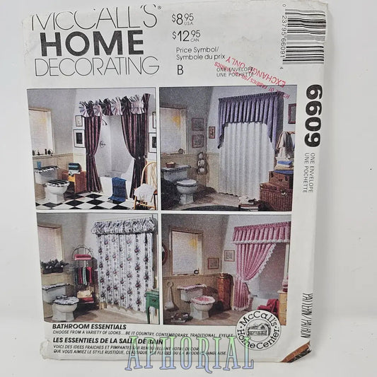 Vintage Sewing Pattern McCalls 6099 Home Decorating - Bathroom Essentials - Aphorial