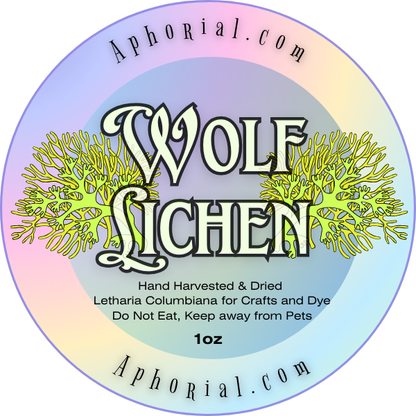 Wolf Lichen (Letharia Columbiana) for Arts, Crafts, Dyes & Decorations