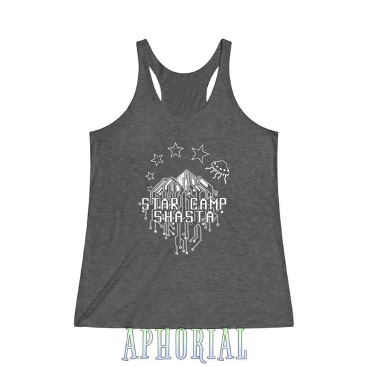 Women's Tri-Blend Racerback Tank - Star Camp Shasta - Aphorial