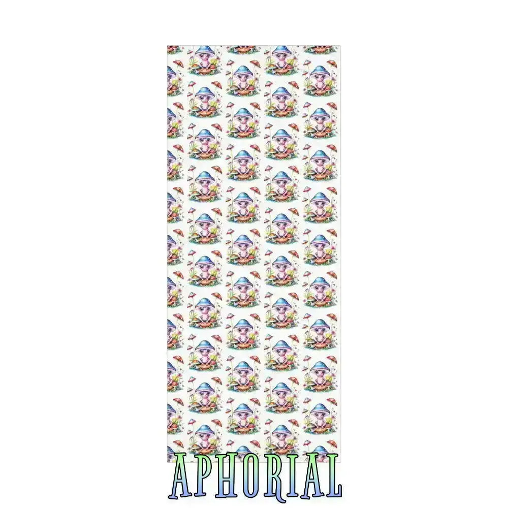 Eco Wrapping Paper - Cute Frog on Mushroom - Aphorial