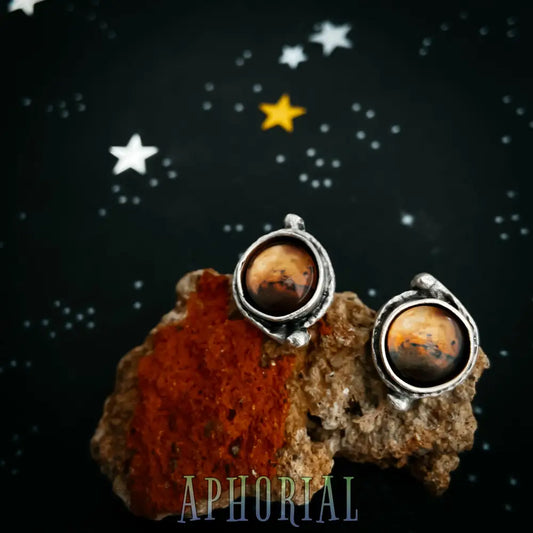Mars And Moons Earrings - Stud Or Leverback
