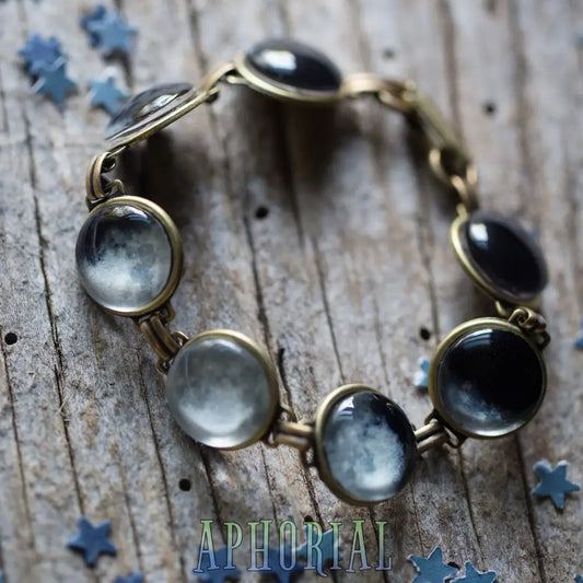 Moon Phase Bracelet - Space Jewelry Lunar Phases