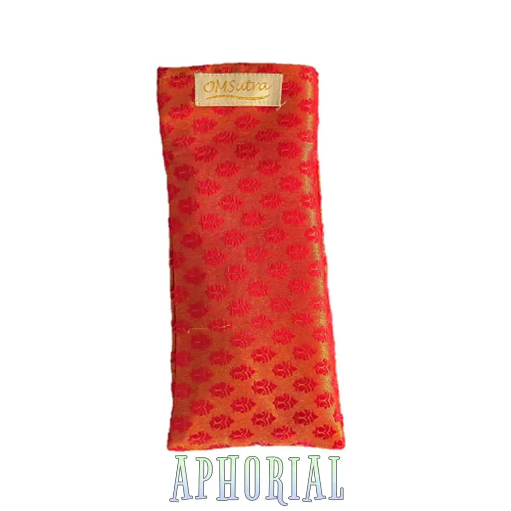 Omsutra Floral Silk Eye Pillow Red