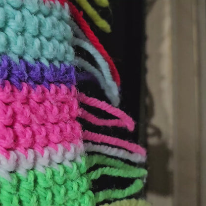 Crochet Shawl/Throw Blanket 30" x 70" Retro Granny/Baby